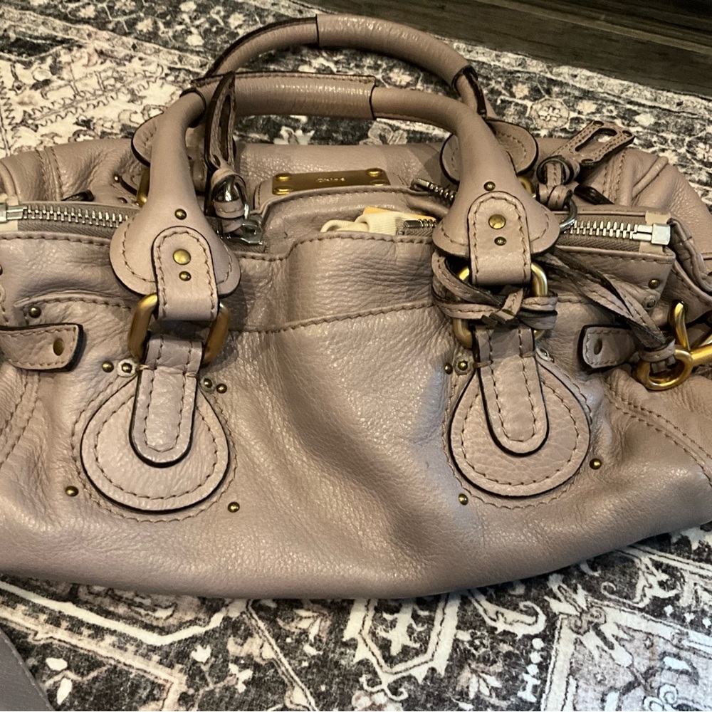 Chloe’ Leather Paddington Handbag w/Crossbody Strap Made in Italy - Picture 12 of 14